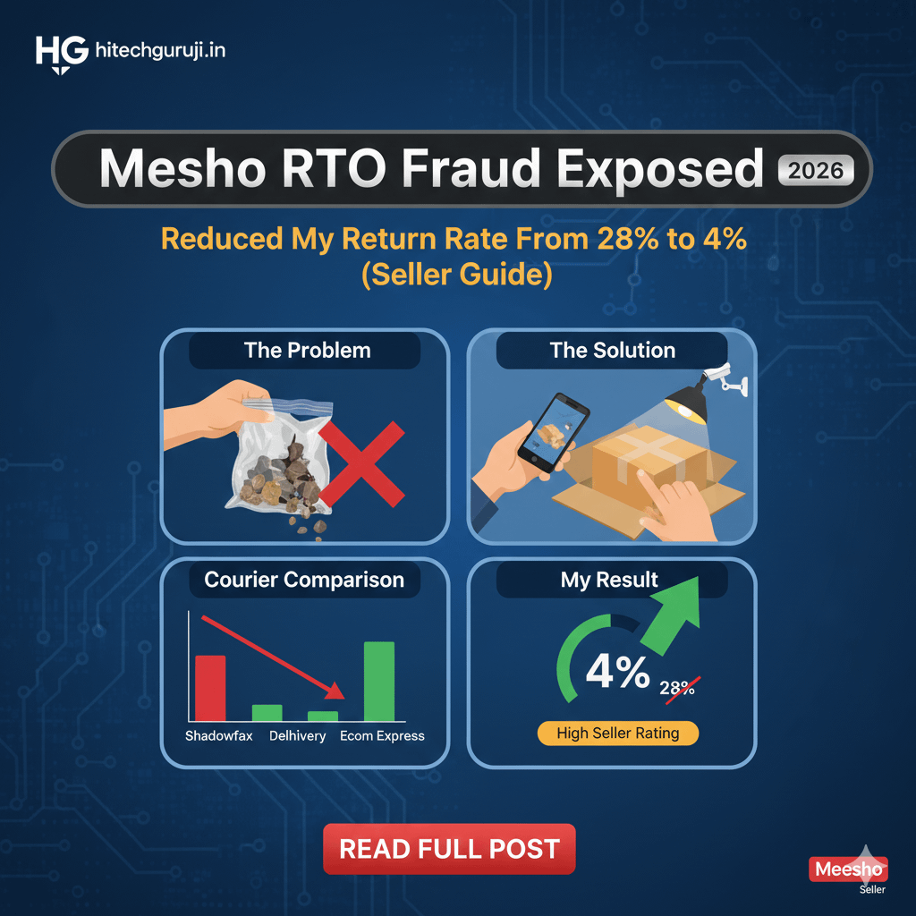 Meesho RTO Fraud Exposed: Maine Apna Return Rate 28% Se 4% Kaise Kiya? (Seller Special Guide)
